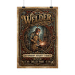Welder Poster — Vintage Skilled Trade Wall Art: 