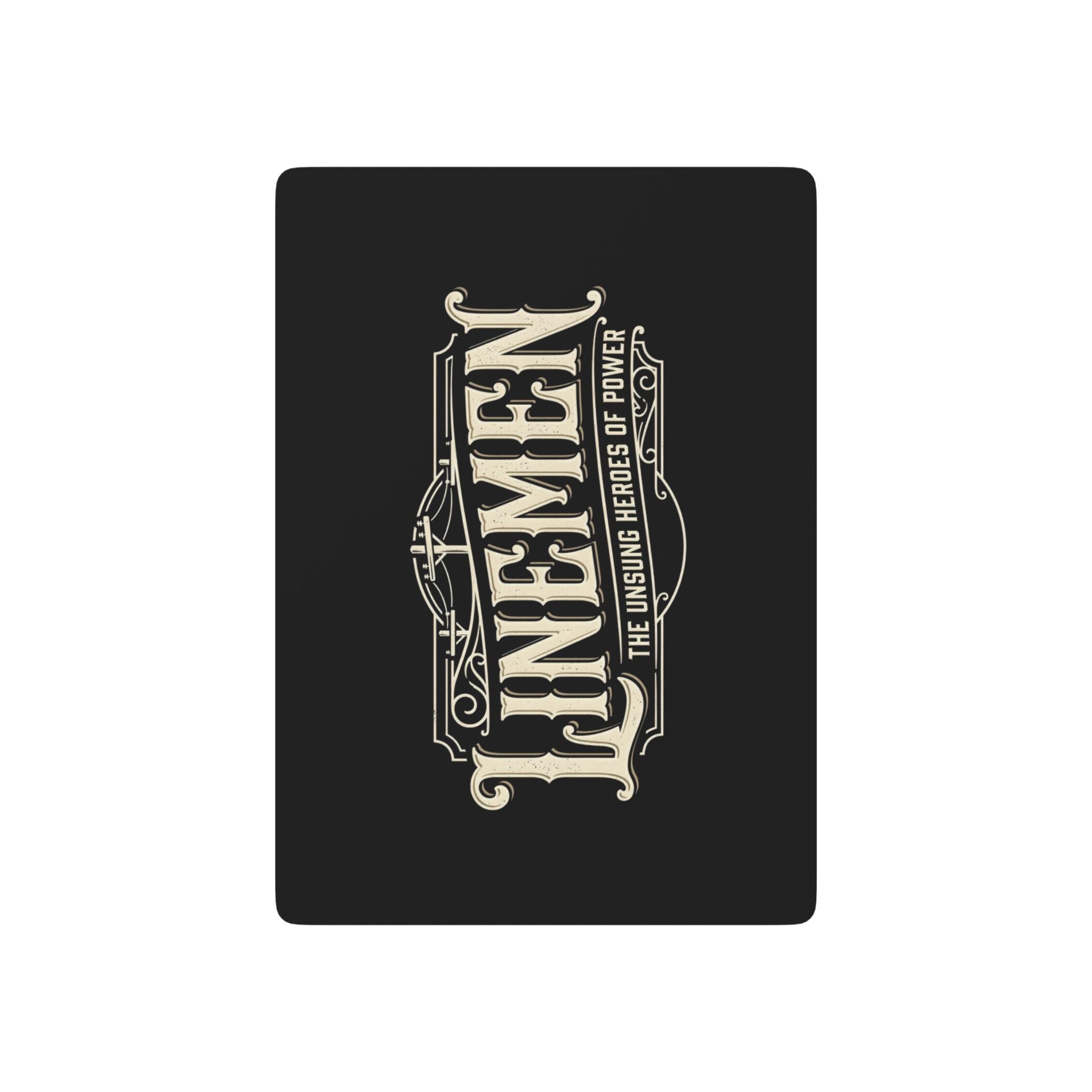 Linemen Poker Playing Cards – Classic Black & White Designer Deck