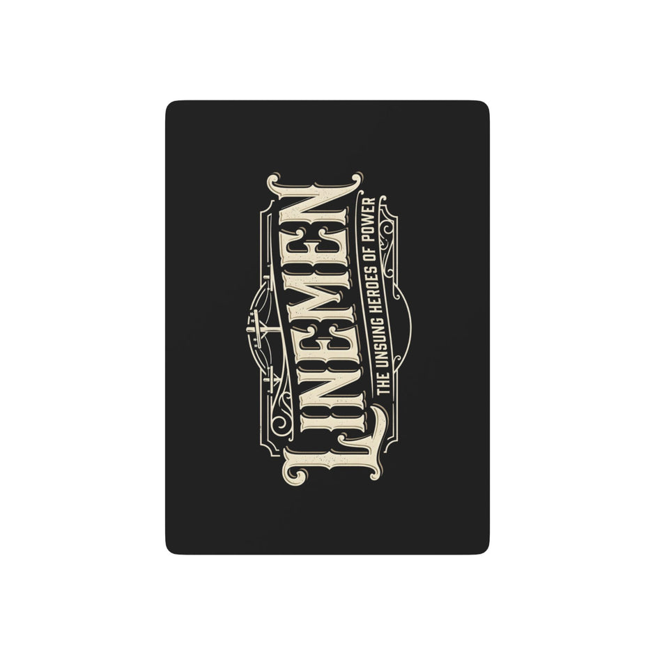 Linemen Poker Playing Cards – Classic Black & White Designer Deck