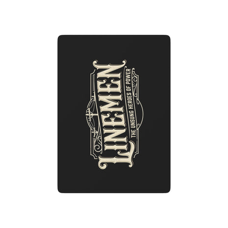 Linemen Poker Playing Cards – Classic Black & White Designer Deck