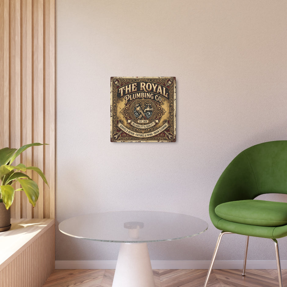 Plumbing - The Royal Plumbing Co. Vintage Metal Sign — Retro Plumbing Wall Art - DCA0443
