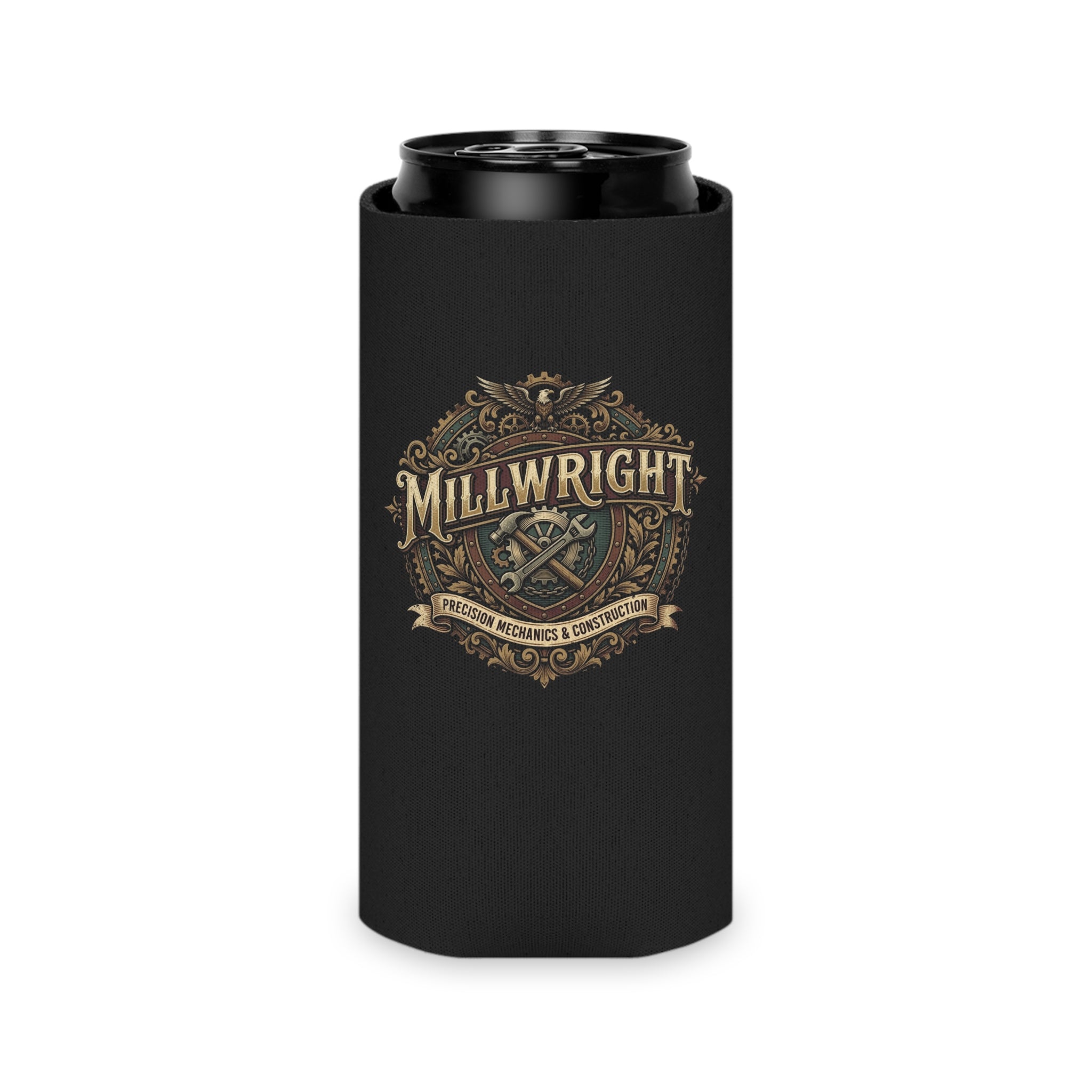 Millwright Vintage Emblem Can Cooler — DCA0295