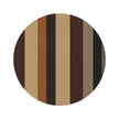 Round Striped Rug — Retro Earthtone Circular Accent Rug