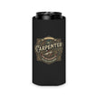 Carpenter Can Cooler — Retro Woodworking Logo Beverage Insulator - DCA0286