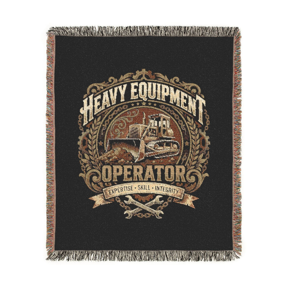 Heavy Equipment Operator Woven Heritage Throw