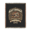 Heavy Equipment Operator Woven Heritage Throw