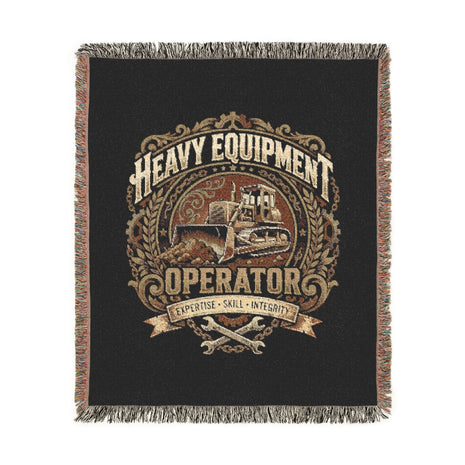 Heavy Equipment Operator Woven Heritage Throw