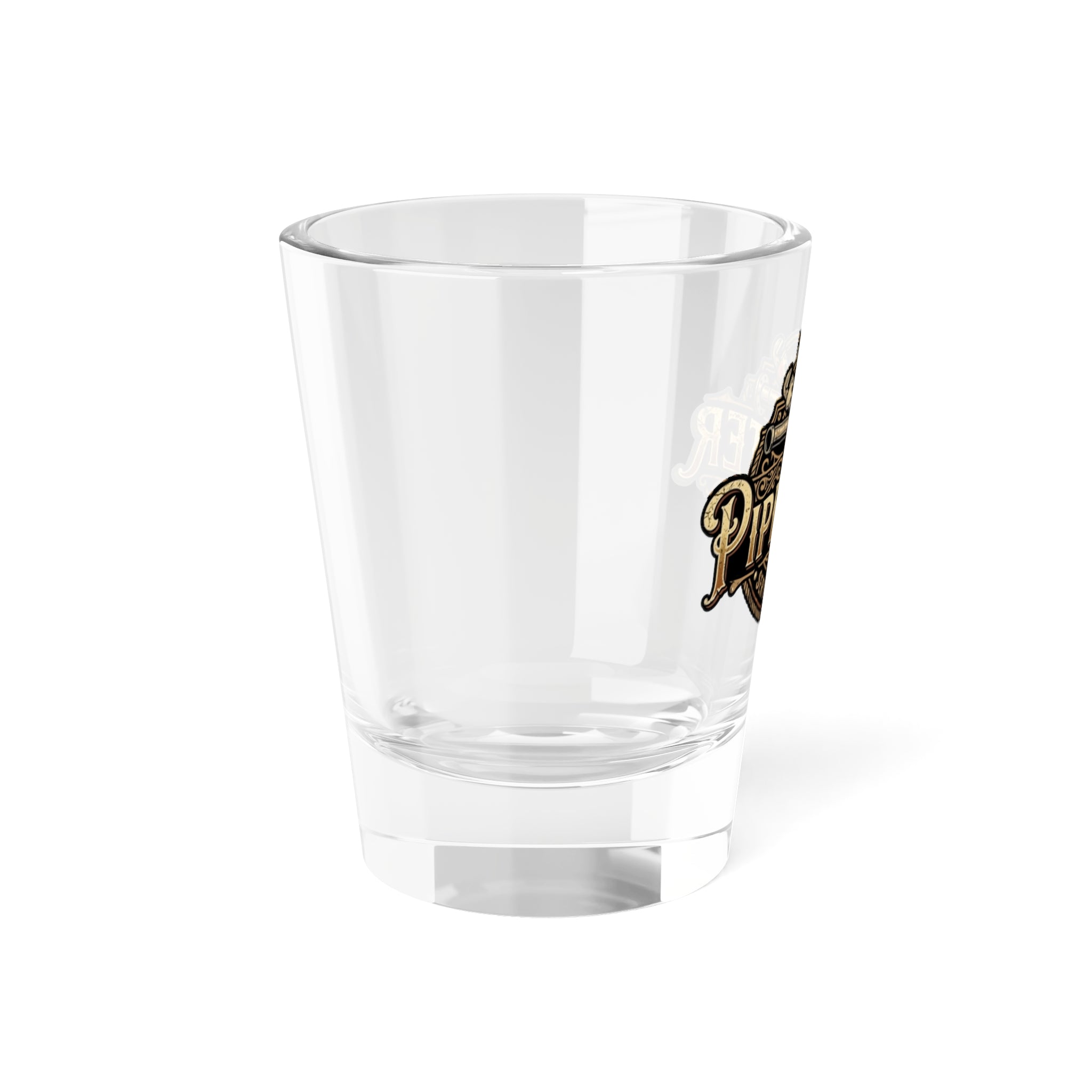 Pipefitter Shot Glass – 1.5oz Vintage Trade Logo Barware - Pipefitter - DCA0165