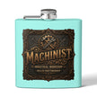 Machinist Flask — 6oz Stainless Steel Industrial Workshop Hip Flask - DCA0426