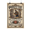 Pipefitter Rolled Poster — Vintage Trades Wall Art: 