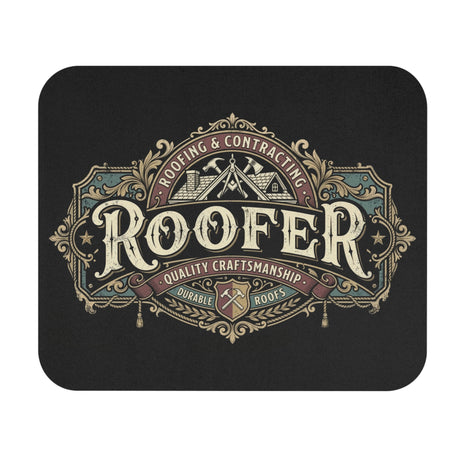 Roofer Vintage Emblem Mouse Pad — DCA0313