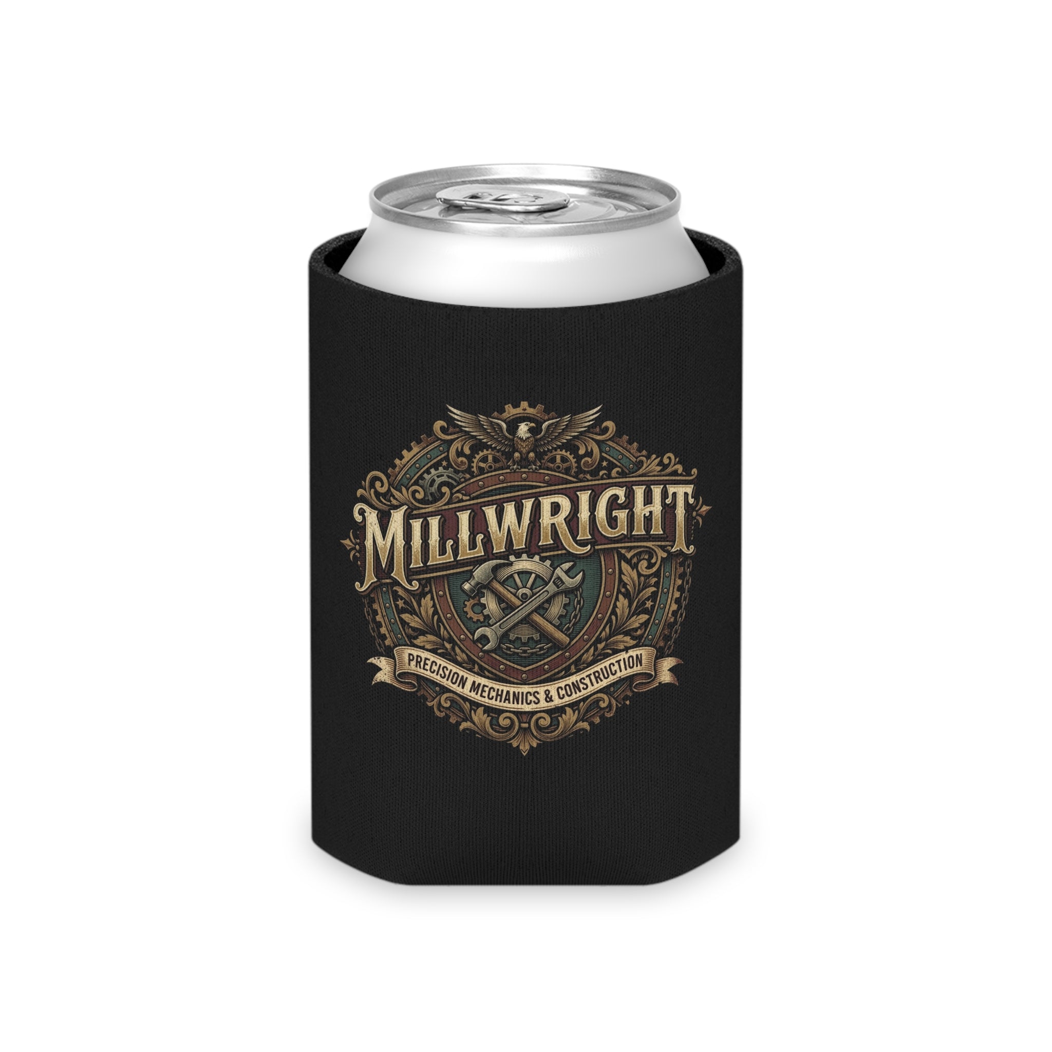Millwright Vintage Emblem Can Cooler — DCA0295