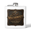 Machinist Flask — 6oz Stainless Steel Industrial Workshop Hip Flask - DCA0426