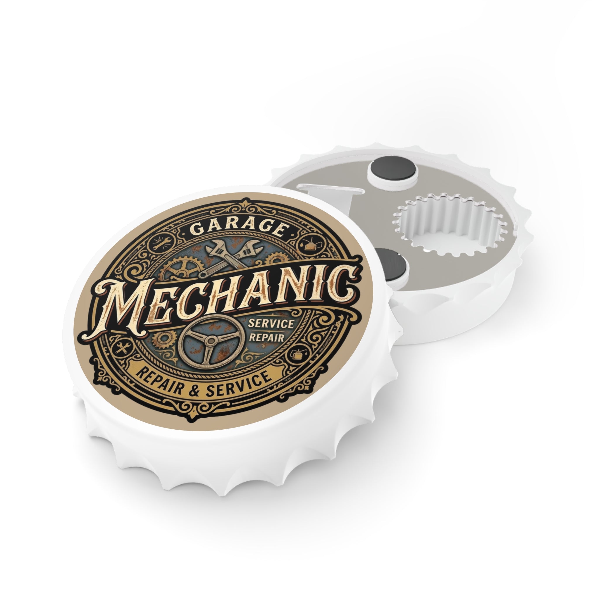 Mechanic Garage Bottle Opener — Vintage Auto Repair Logo - Mechanic - DCA0170