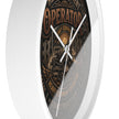 Heavy Equipment Operator Wall Clock — Construction Crew Vintage Badge Clock - DCA0386