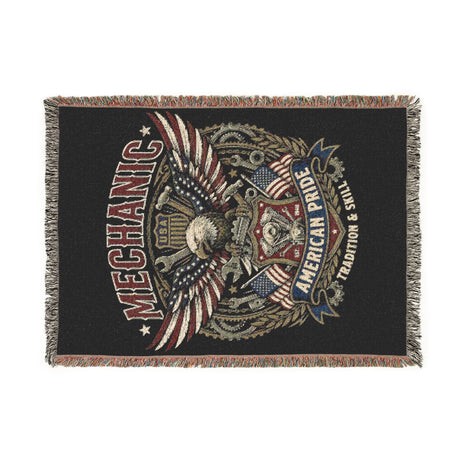 Mechanic Woven Blanket — American Pride Eagle Throw