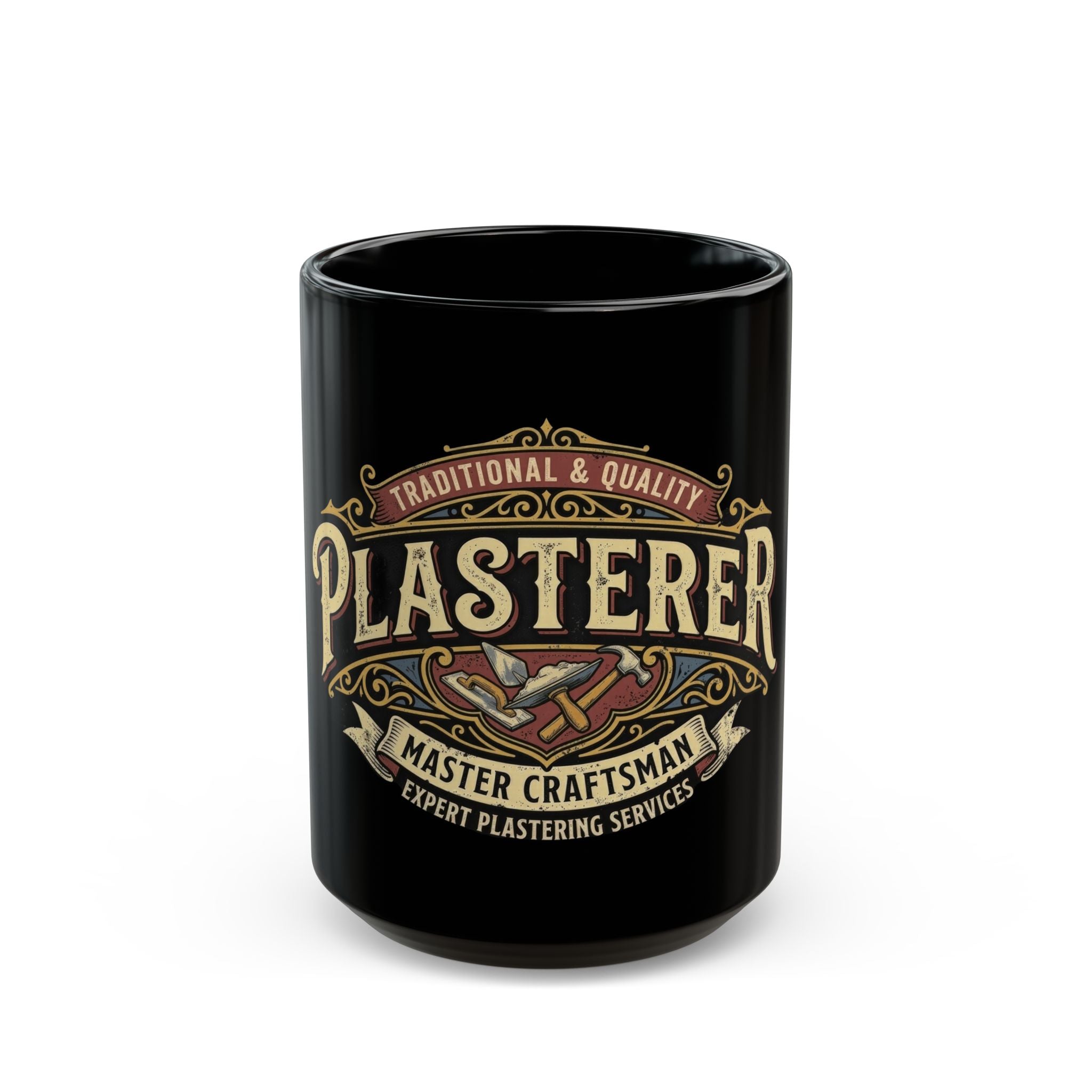 Plasterer Master Craftsman Mug — Traditional Quality Plastering Services Coffee Cup - DCA0283
