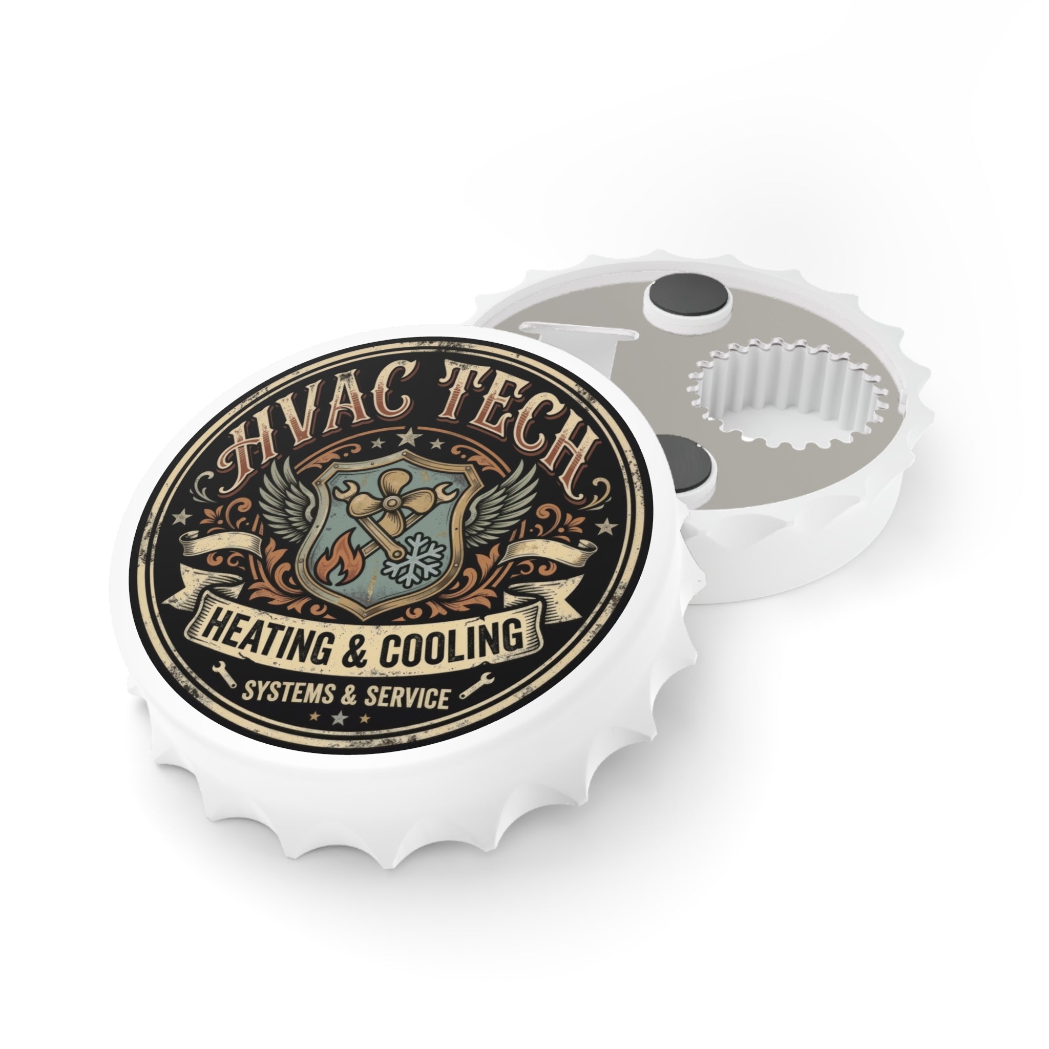 HVAC Tech Bottle Opener — Heating & Cooling Systems Service Metal Opener - HVAC Tech - DCA0171