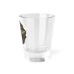 Millwright Mechanical Logo Shot Glass — 1.5oz Vintage Industrial Barware - DCA0188