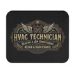 HVAC Technician Mouse Pad — Vintage Heating & Air Conditioning Repair & Maintenance - DCA0306