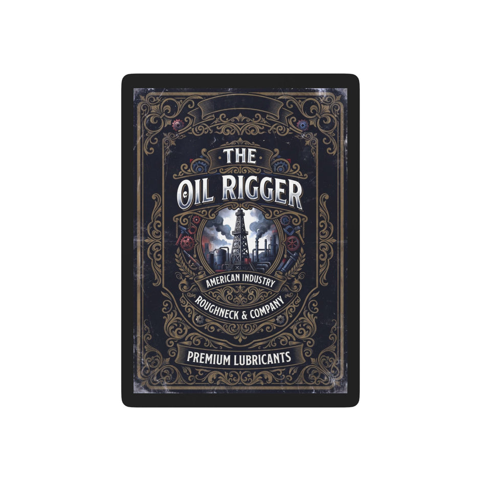 Oil Rigger Vintage Poker Deck — Retro Industrial Playing Cards - DCA0351