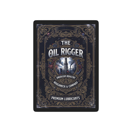 Oil Rigger Vintage Poker Deck — Retro Industrial Playing Cards - DCA0351