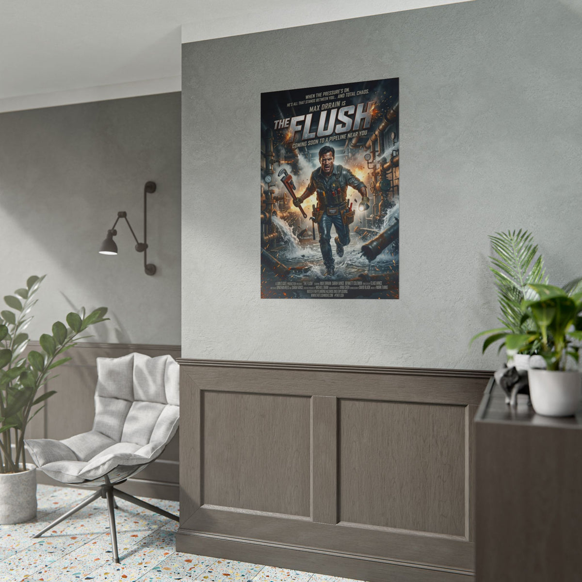 Plumber - The Flush — Plumber Action Movie Rolled Poster - DCA0474