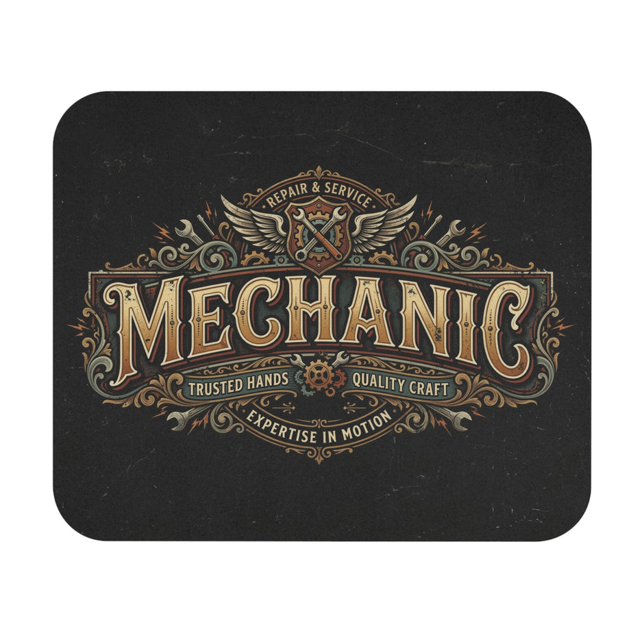 Mechanic Vintage Emblem Mouse Pad — DCA0308