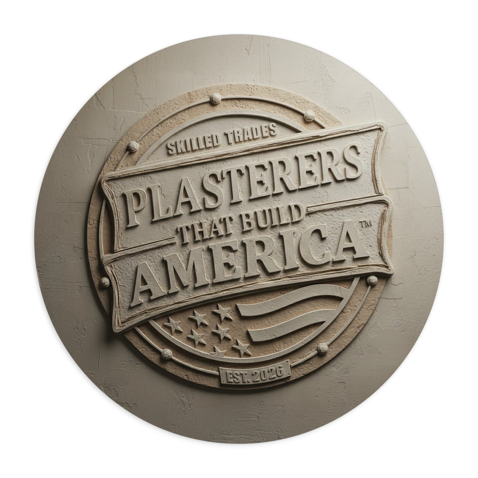Plasterers That Build America Round Mouse Pad MP1020