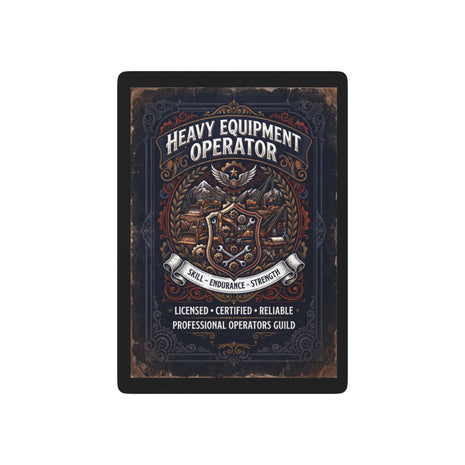 Heavy Equipment Operator Poker Playing Cards — Vintage Industrial Deck - DCA0356