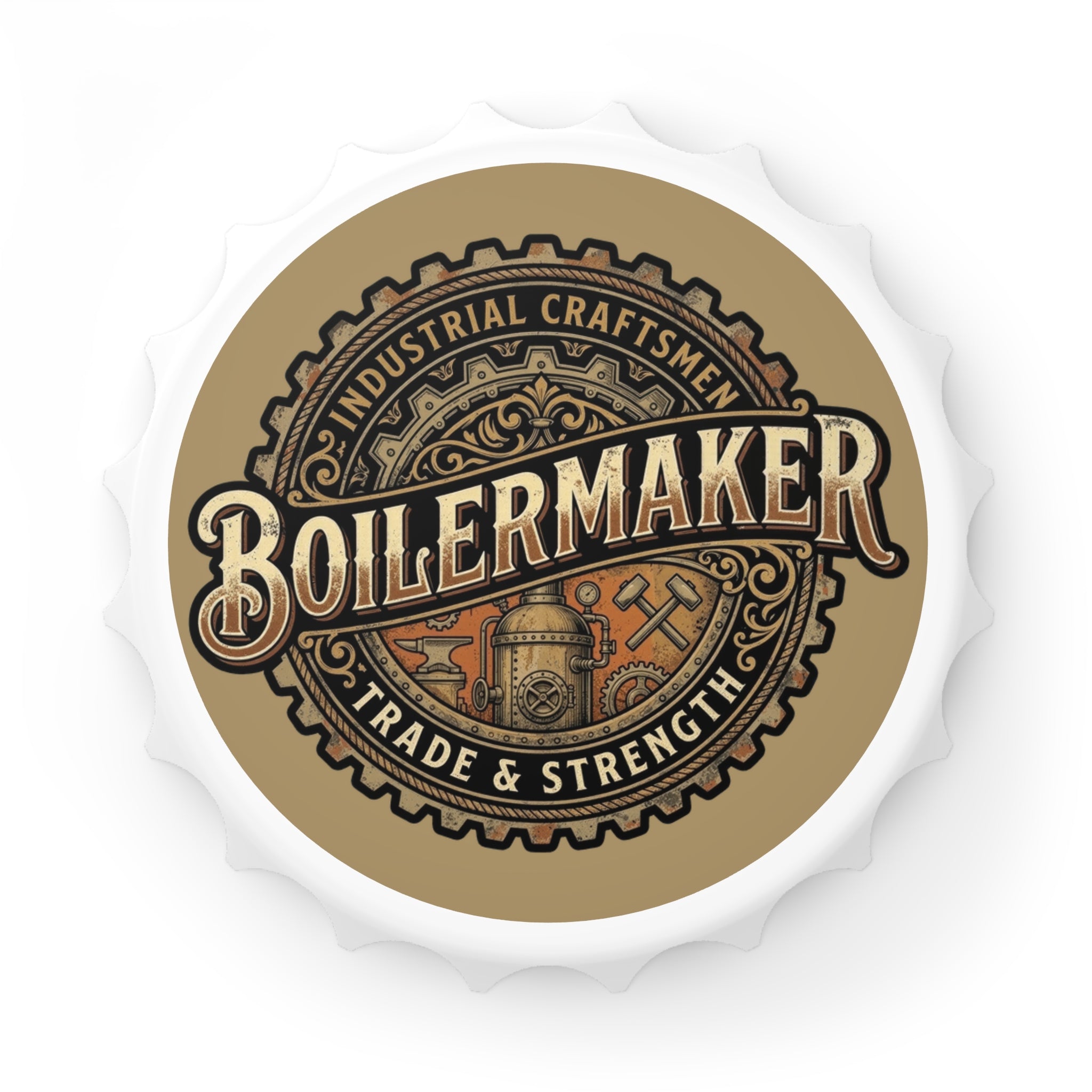 Boilermaker Bottle Opener – Industrial Craftsmen Vintage Cap Opener - DCA0173