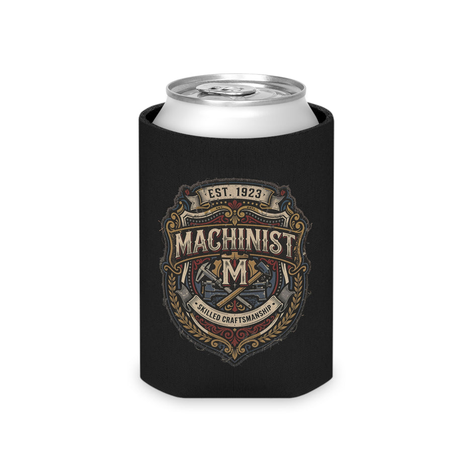Machinist Can Cooler — Vintage Skilled Craftsman Beer Koozie (Est. 1923) - DCA0418