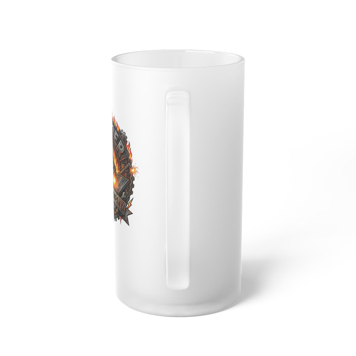 Welder 16 oz Frosted Glass Beer Mug - DCA0523