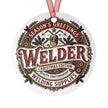 Welder Christmas Ornament – 'Season's Greetings' Welding Supplies Holiday Decoration - DCA0461