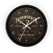 Ironworker Vintage Wall Clock — Structural Steel Erection & Rigging Decor - DCA0388