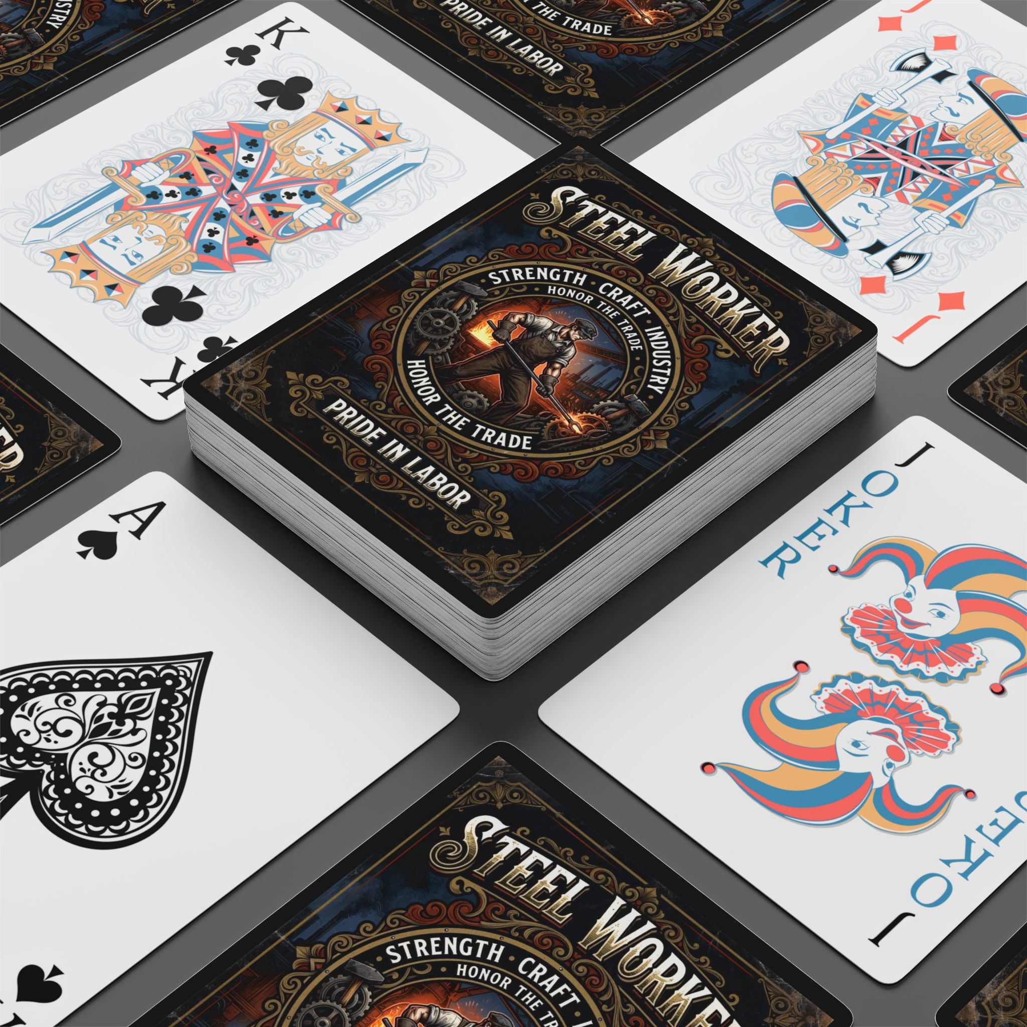 Steelworker Poker Playing Cards — DCA0364