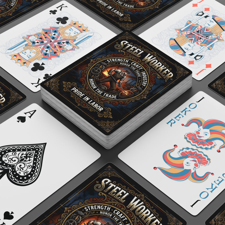 Steelworker Poker Playing Cards — DCA0364