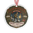 Ironworker Christmas Metal Ornament — 