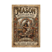Mason Bricklayer Rolled Poster — Vintage Stoneworker Print - DCA0373