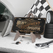 Heavy Equipment Operator Vanity Plate — Vintage Industrial License Plate - DCA0273