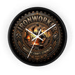 Ironworker Wall Clock — Vintage Industrial Forge Design (Industry • Craft • Strength) - DCA0388