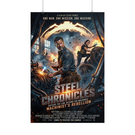 Machinist - Steel Chronicles — Rolled Movie Poster (Machinist Action Poster) - DCA0467
