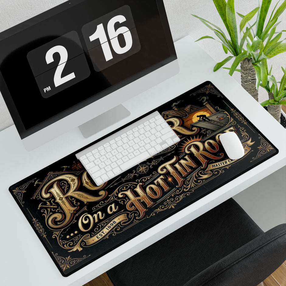 Roofer Desk Mat Mouse Pad-American Heritage-Vintage Style - DCA0128