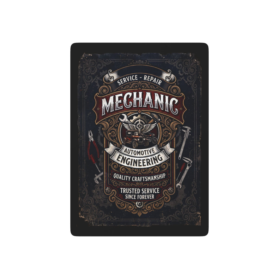 Mechanic Vintage Poker Playing Cards — Automotive Engineer Garage Deck - DCA0359