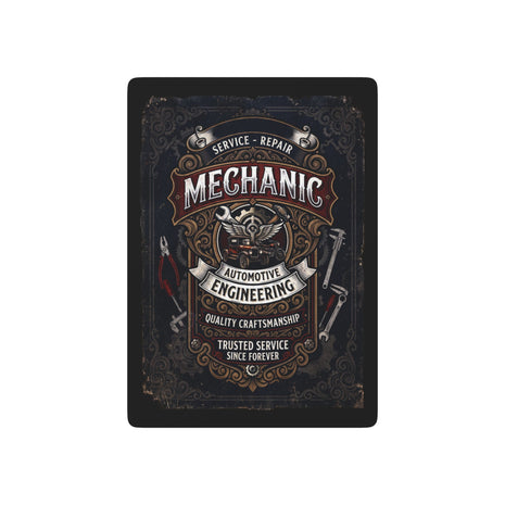 Mechanic Vintage Poker Playing Cards — Automotive Engineer Garage Deck - DCA0359