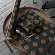 Electrician Gift Wrap Paper – Industrial Logo (Black & Gold)