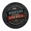 Roofers That Build America Round Mouse Pad MP1022