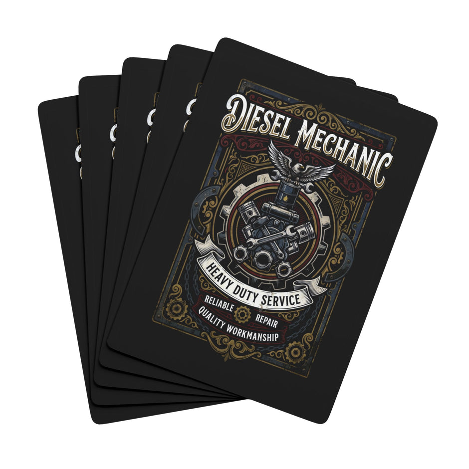 Diesel Mechanic Poker Playing Cards — DCA0366