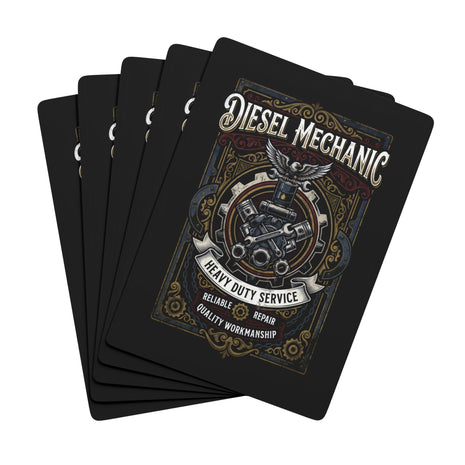 Diesel Mechanic Poker Playing Cards — DCA0366