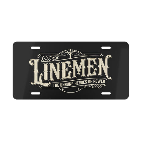 Linemen Vanity Plate - Decorative License Tag - DCA0137